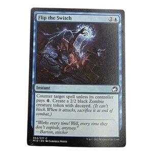 Magic: The Gathering Flip the Switch Trading Card - Black and Blue